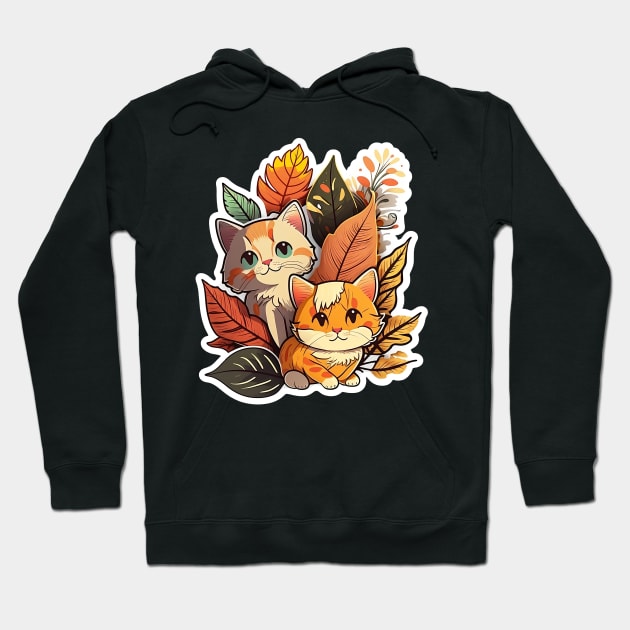 Lovely Cats in Nature Hoodie by MK3